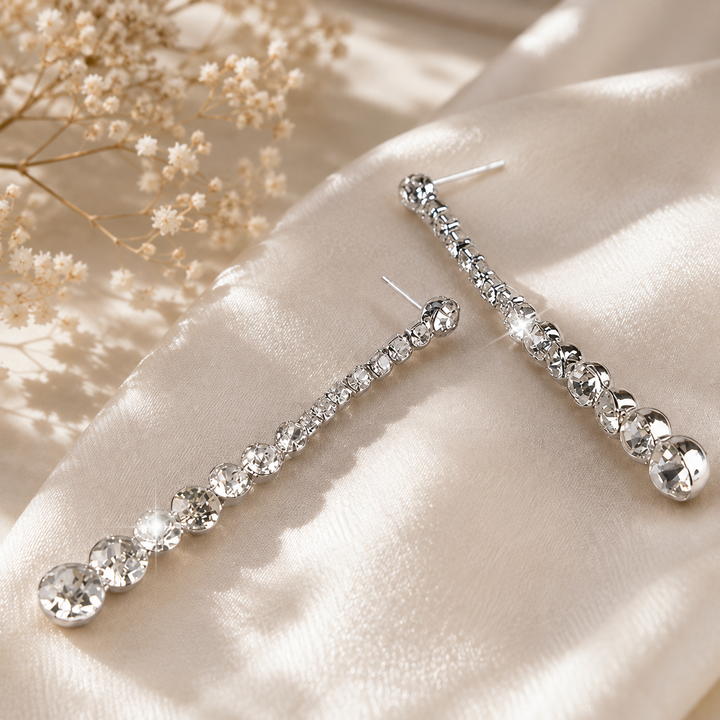 Cascade Gleam Drop Earrings