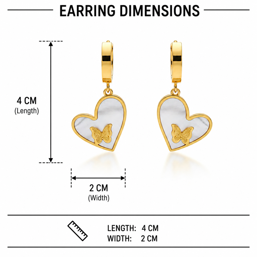Heartflutter Butterfly Drop Earrings