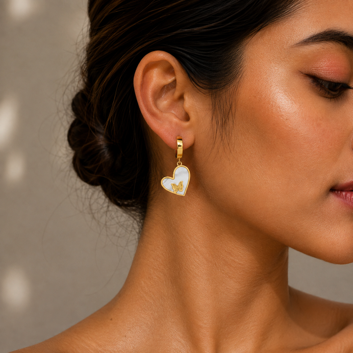 Heartflutter Butterfly Drop Earrings