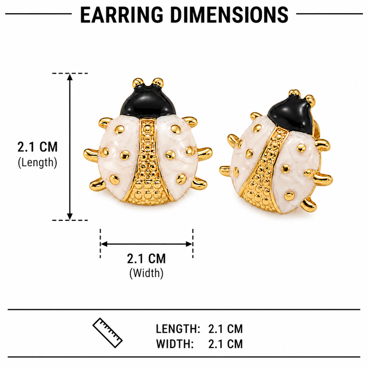 Ladybug Luxe Stud Earrings