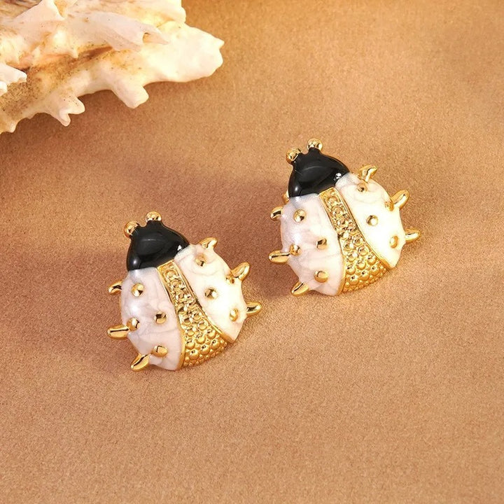 Ladybug Luxe Stud Earrings