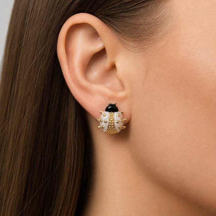 Ladybug Luxe Stud Earrings