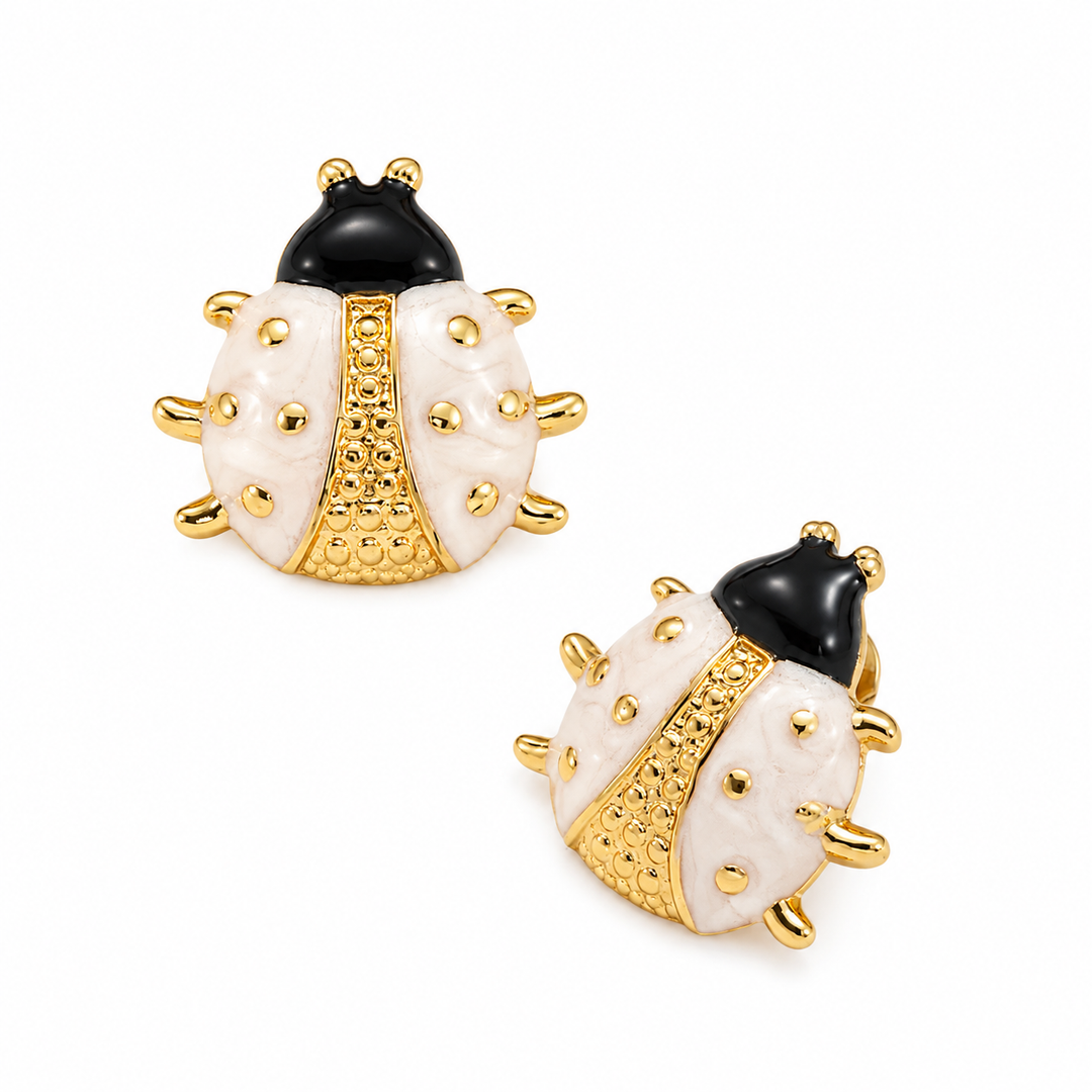 Ladybug Luxe Stud Earrings