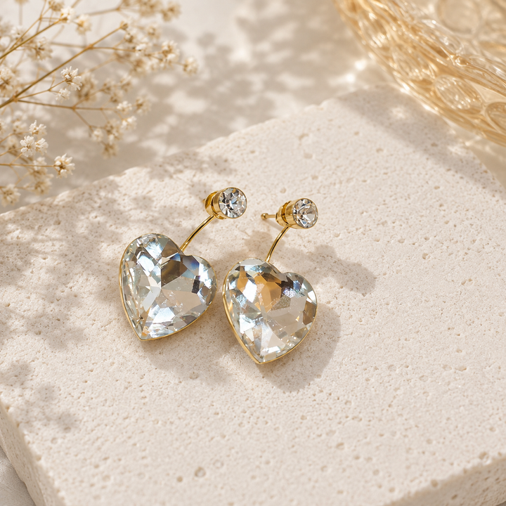 Kohinoor Heart Glow Drop Earrings