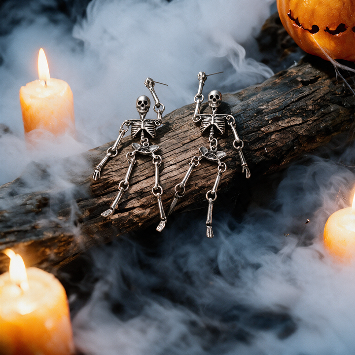 The Last Hunt Swing Skeleton Drop Earrings