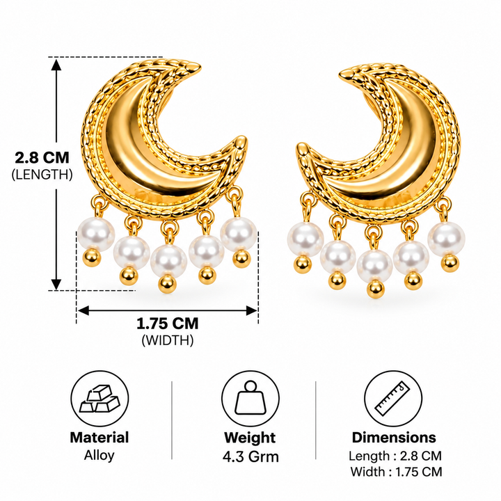 Moonkiss Pearl Drop Earrings