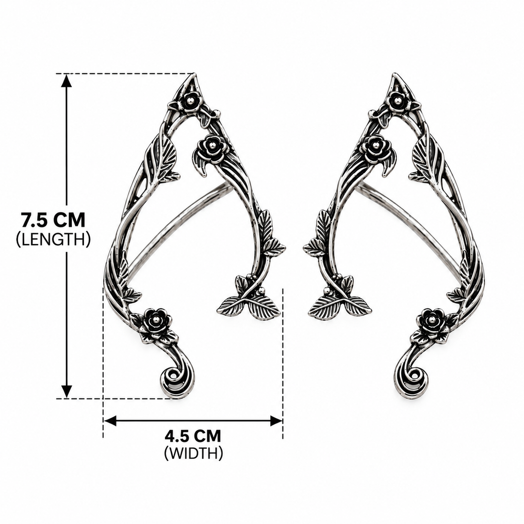 Thorned Rosevine Ear Cuff