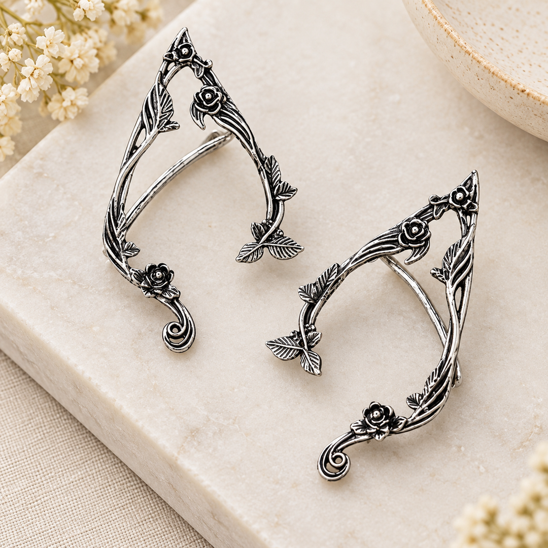 Thorned Rosevine Ear Cuff