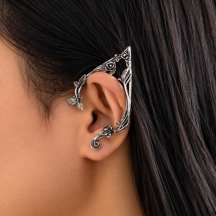 Thorned Rosevine Ear Cuff