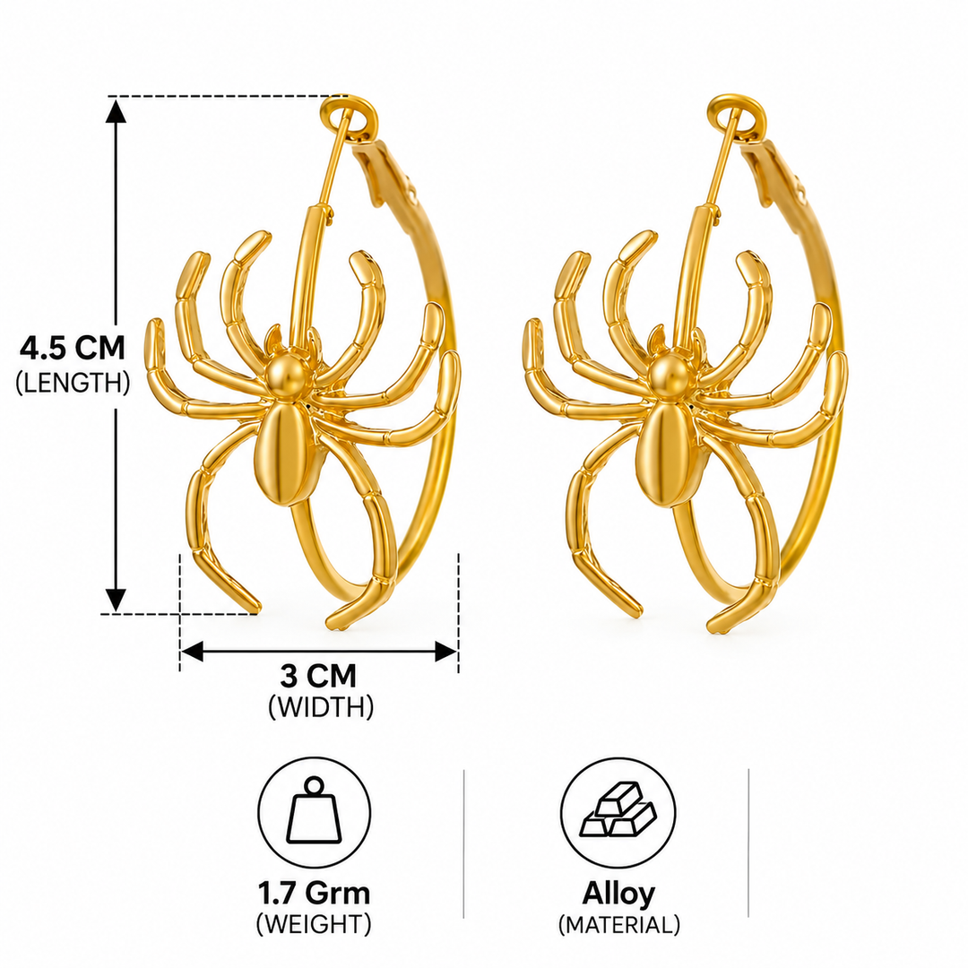 Widow Web Spider Earrings