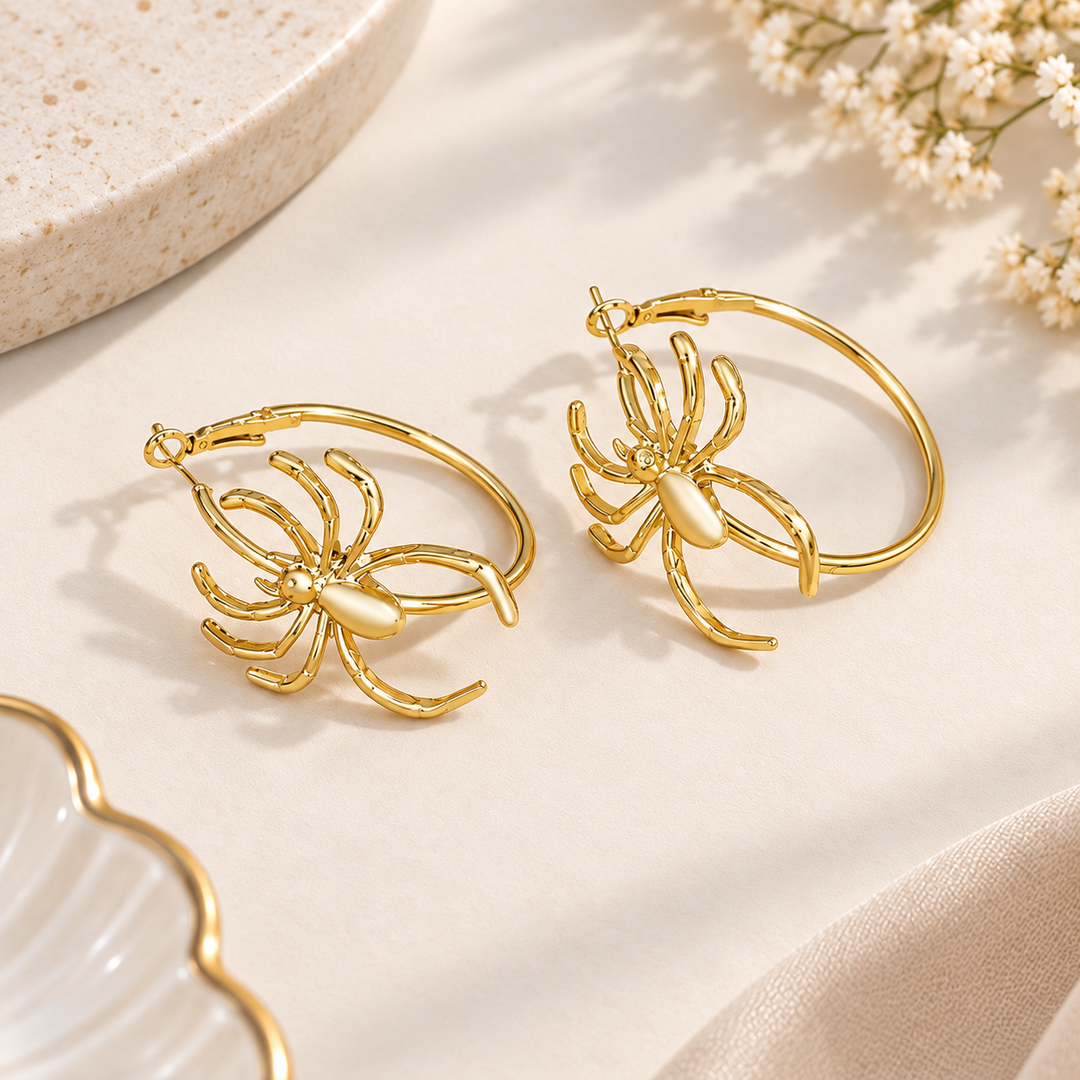 Widow Web Spider Earrings