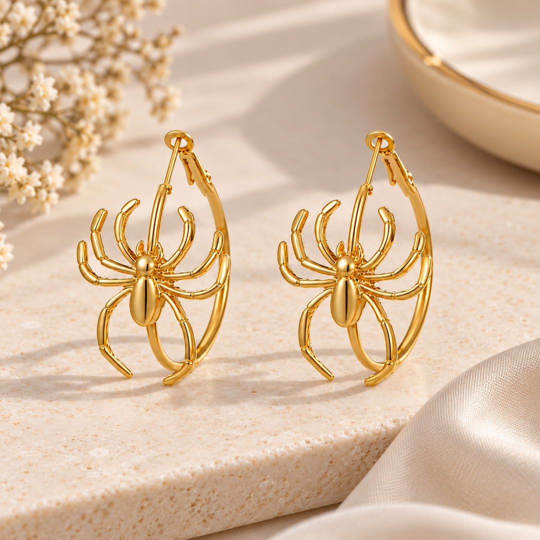 Widow Web Spider Earrings