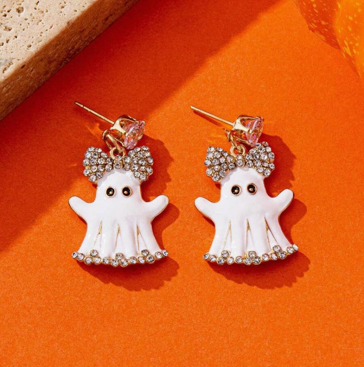 Boo Bow Cute Ghost Earrings
