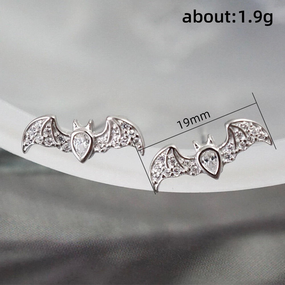 Crystal Bat Studs