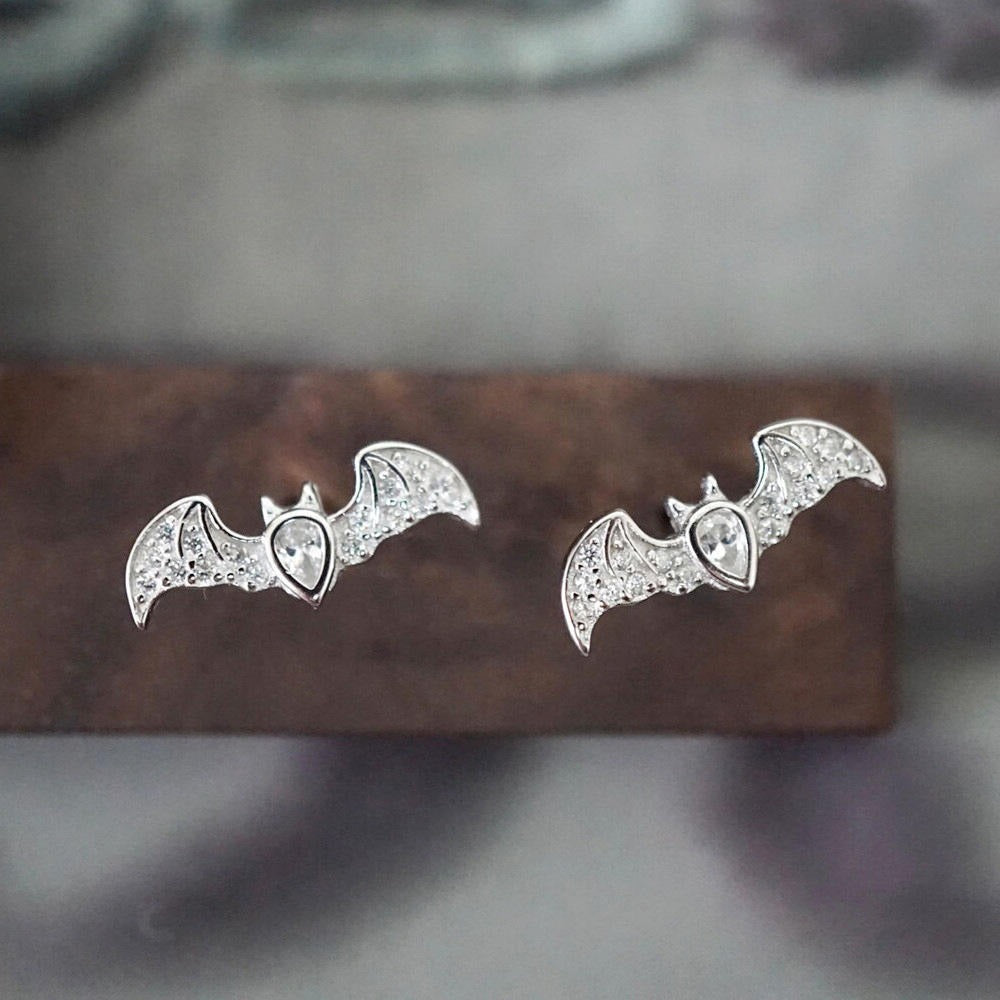 Crystal Bat Studs