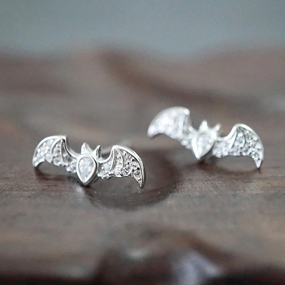 Crystal Bat Studs