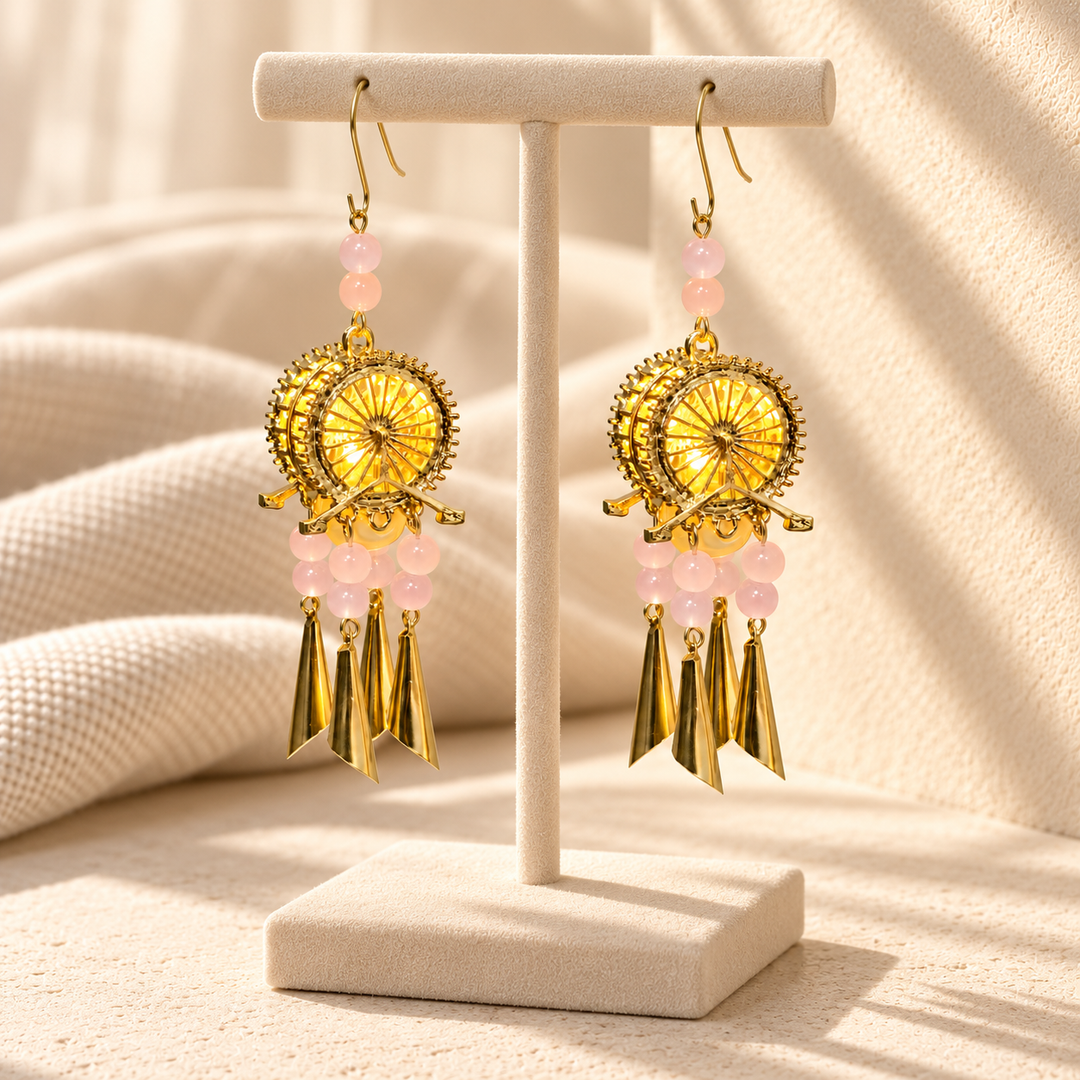 Radiant Utsav Halo Tassel Dangler Earrings - Preorder · Ships 16th