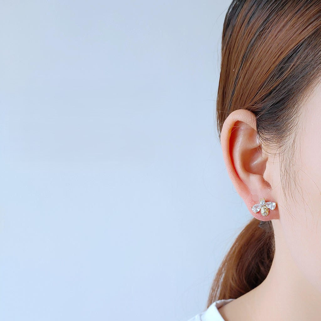 Bow Down Babe Crystal Drop Earrings