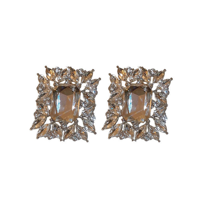 Ice Royale Crystal Statement Stud Earrings