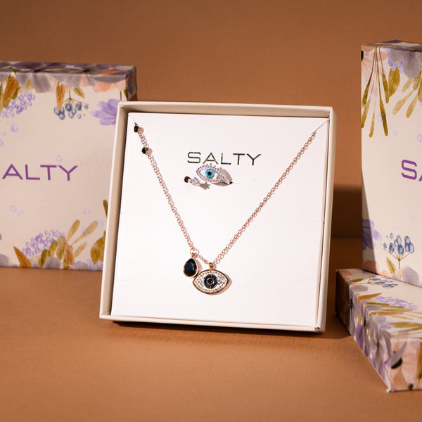 Silver Evil-Eye Box For Her