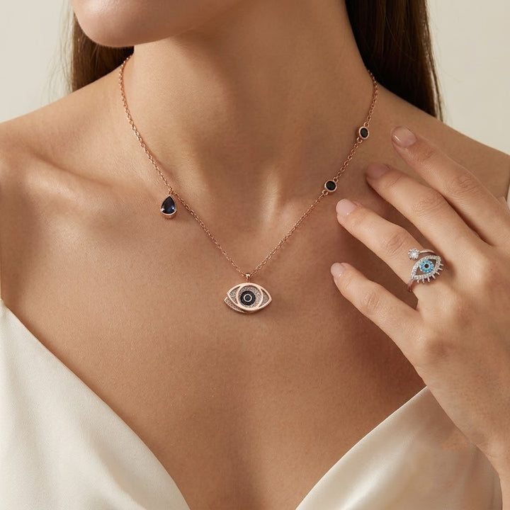 Silver Evil-Eye Box For Her