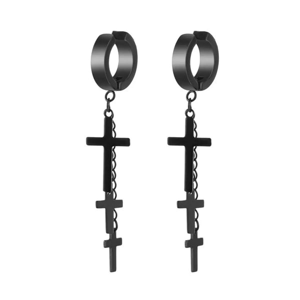 Ear Cuffs Non Piercing Black Earrings