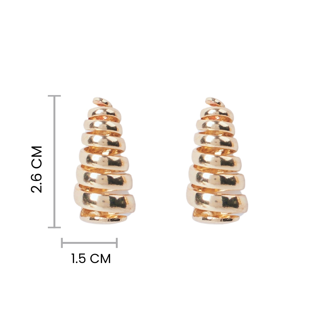 Mini Spiral Gold Earring - Salty Accessories