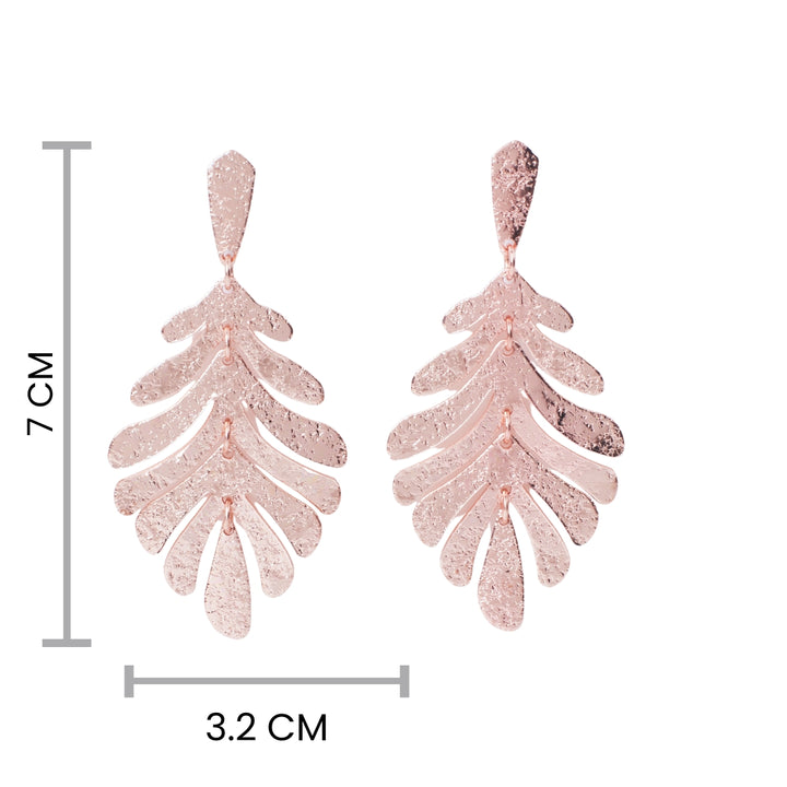 Tropical Glory RoseGold Earring - Salty Accessories