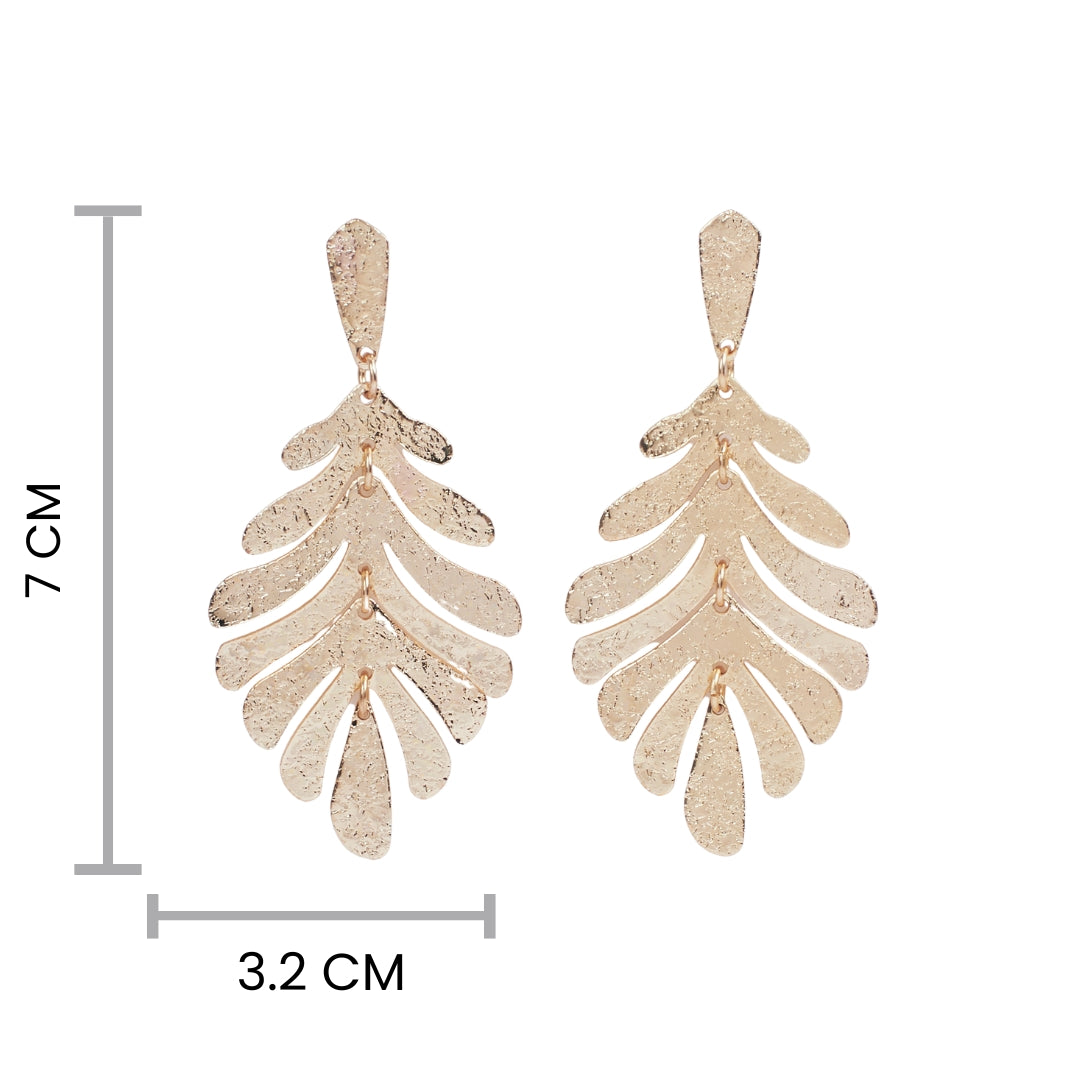 Tropical Glory Gold Earring - Salty Accessories