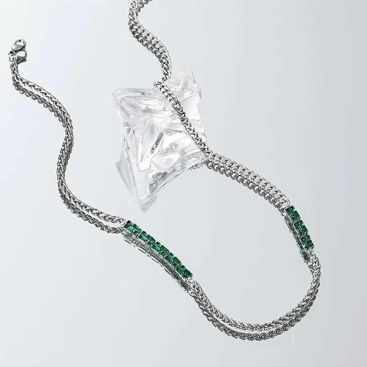 Echelon Emerald Chain Necklace | Salty