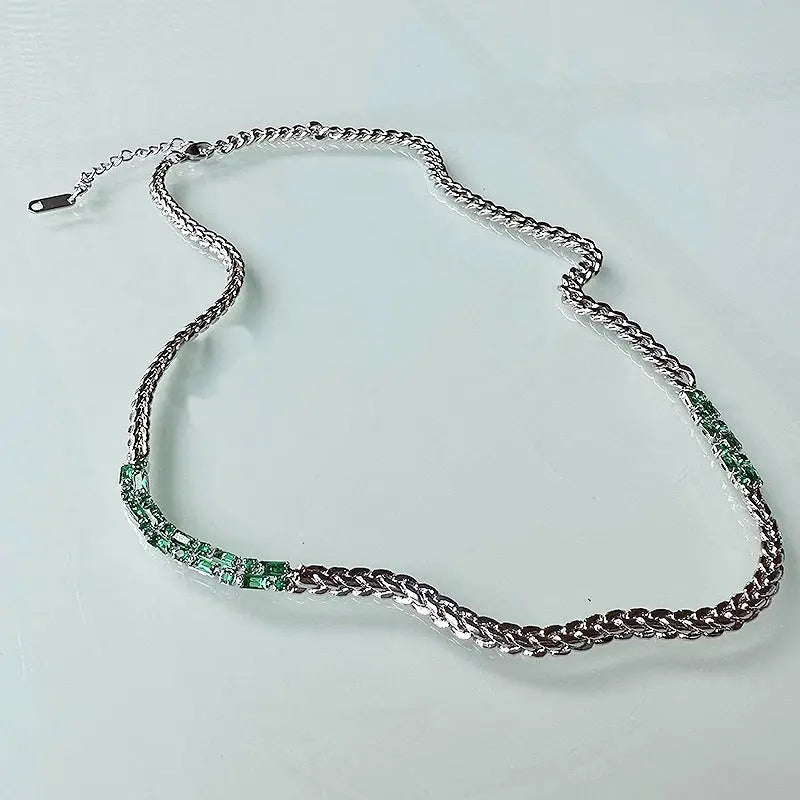 Echelon Emerald Chain Necklace | Salty