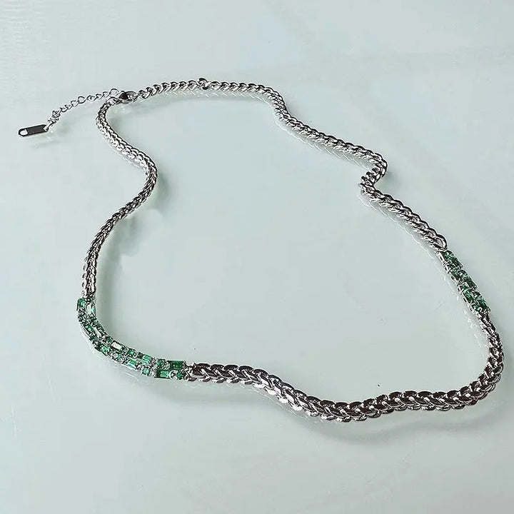 Echelon Emerald Chain Necklace | Salty