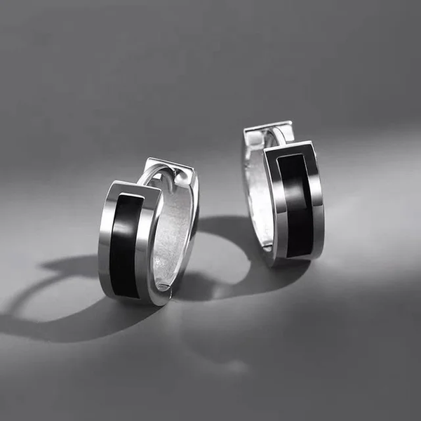 Echoes Black Earrings