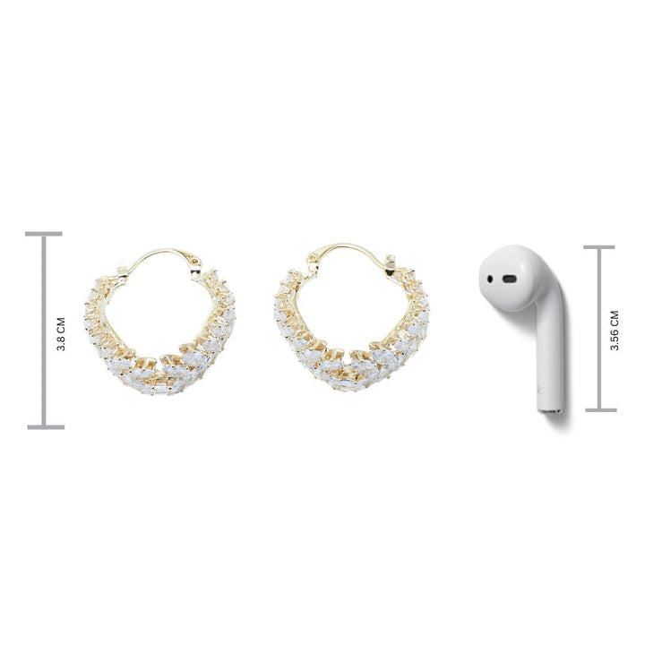 Eclat Chic Earrings - Golden - Salty Accessories