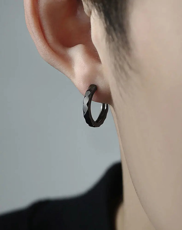 Eclipse Black Earrings - Salty Accessories