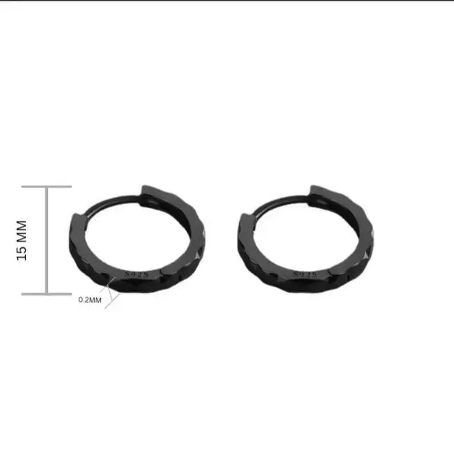 Eclipse Black Earrings - Salty Accessories
