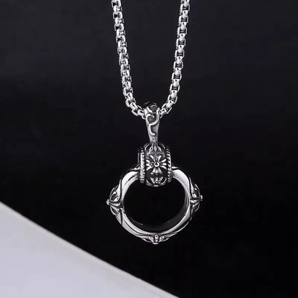 Eclipse Halo Pendant Necklace