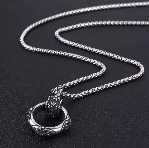 Eclipse Halo Pendant Necklace