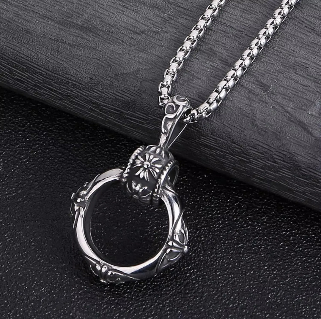 Eclipse Halo Pendant Necklace | Salty