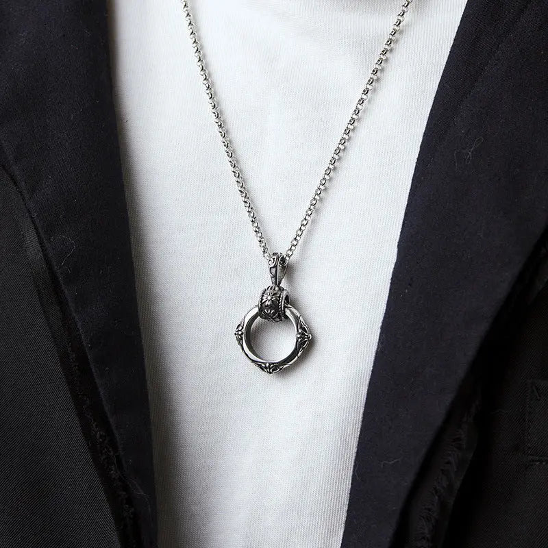 Eclipse Halo Pendant Necklace | Salty