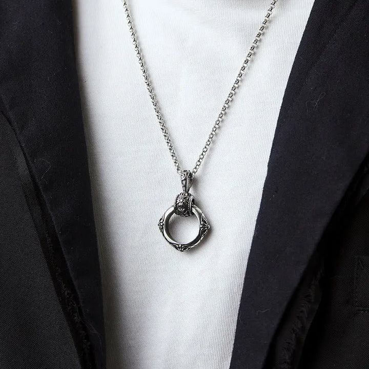 Eclipse Halo Pendant Necklace | Salty
