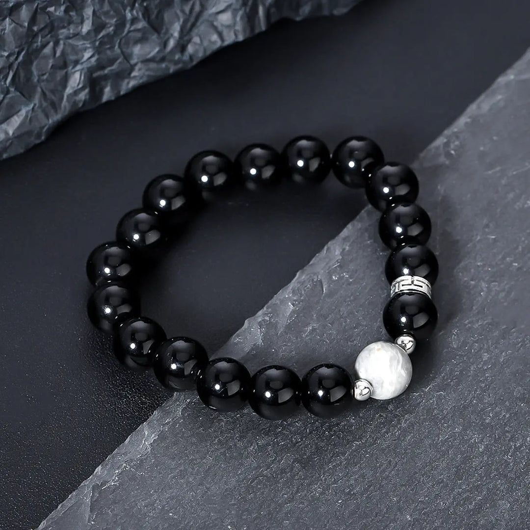 Eclipse Pearl Bead Bracelet | Salty