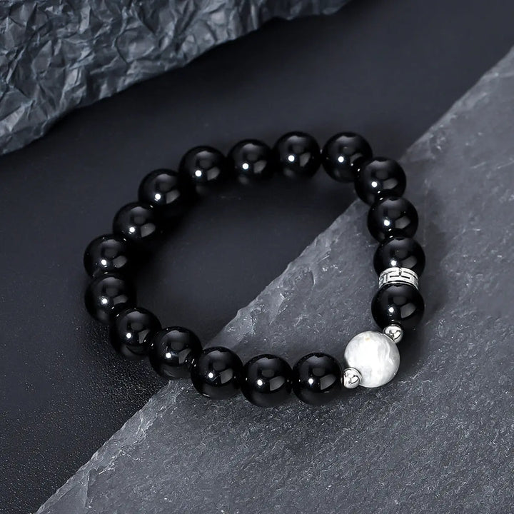 Eclipse Pearl Bead Bracelet | Salty