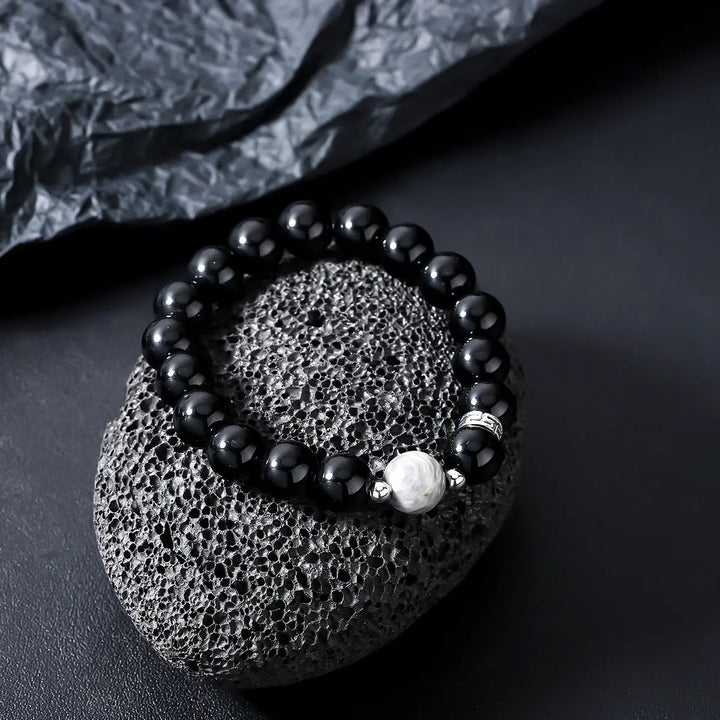 Eclipse Pearl Bead Bracelet | Salty