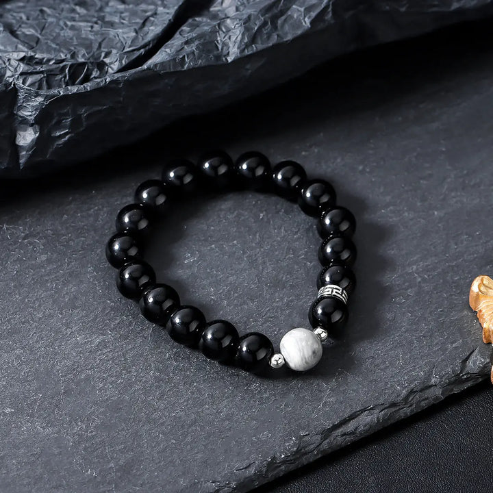 Eclipse Pearl Bead Bracelet | Salty