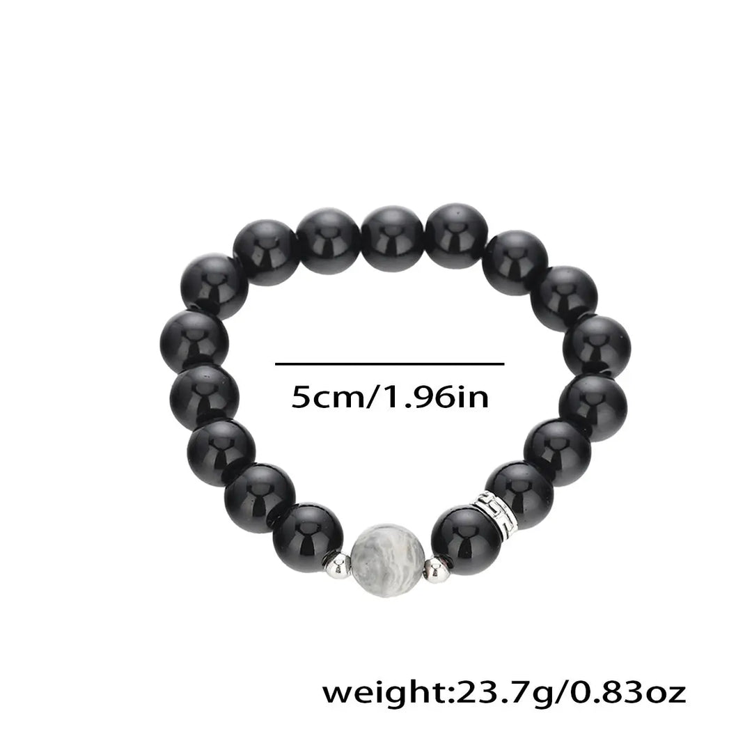 Eclipse Pearl Bead Bracelet | Salty