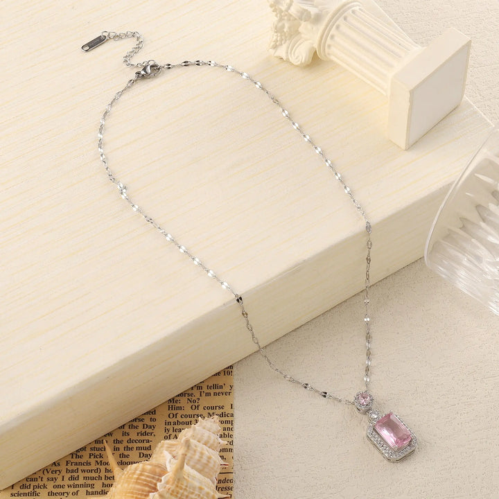 Elegance Studded Gem Necklace - Salty Accessories