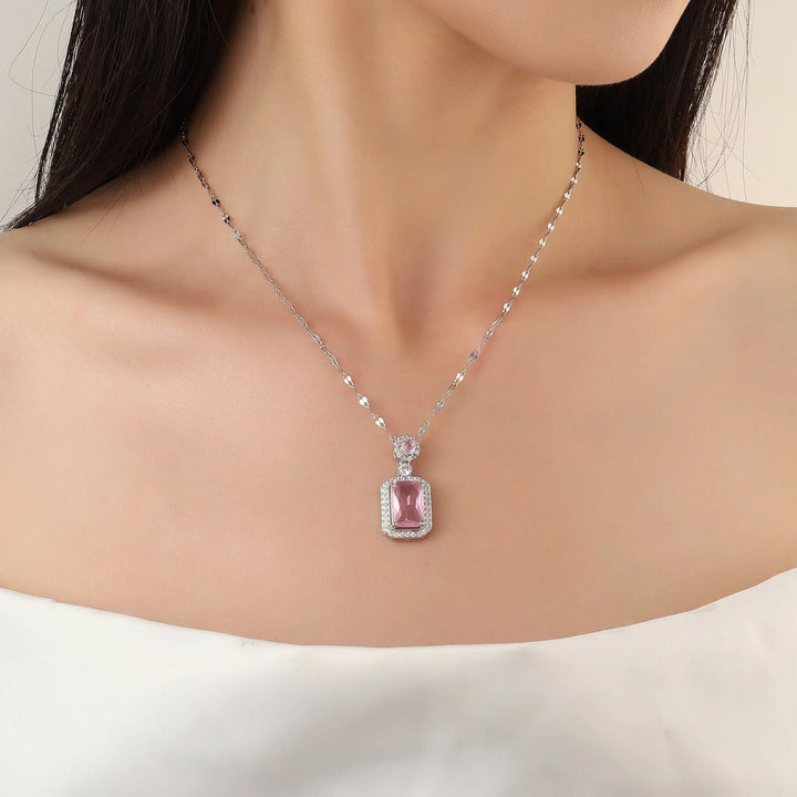 Elegance Studded Gem Necklace - Salty Accessories