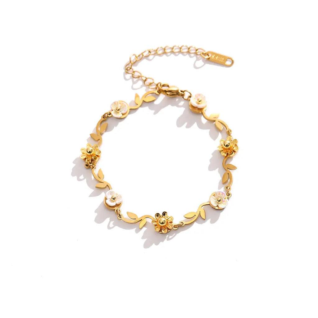 Elegant Bloom Watch Bracelet Stack | Salty