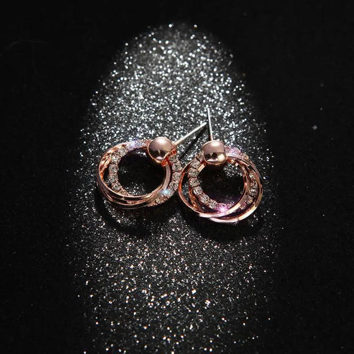 Elegant Diamond Looped Earrings - Salty Accessories
